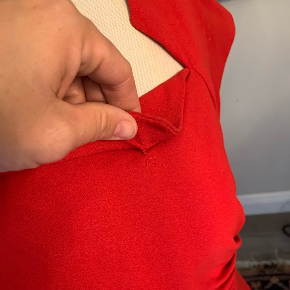 LK Bennett Davina Red Dress - Picture 4 of 13